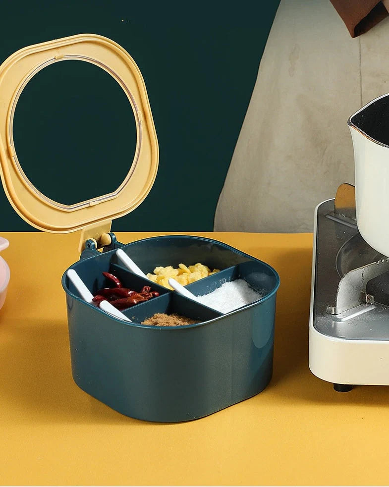 4-in-1 Kitchen Seasoning Box with 4 Compartments