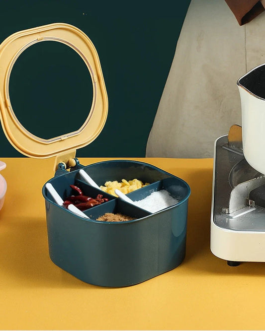4-in-1 Kitchen Seasoning Box with 4 Compartments