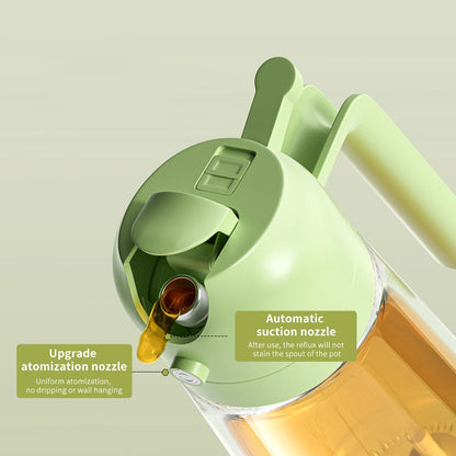 2-in-1 Oil Spray Bottle 380ml – Adjustable Mist & Dispenser