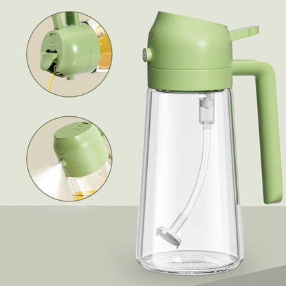 2-in-1 Oil Spray Bottle 380ml – Adjustable Mist & Dispenser