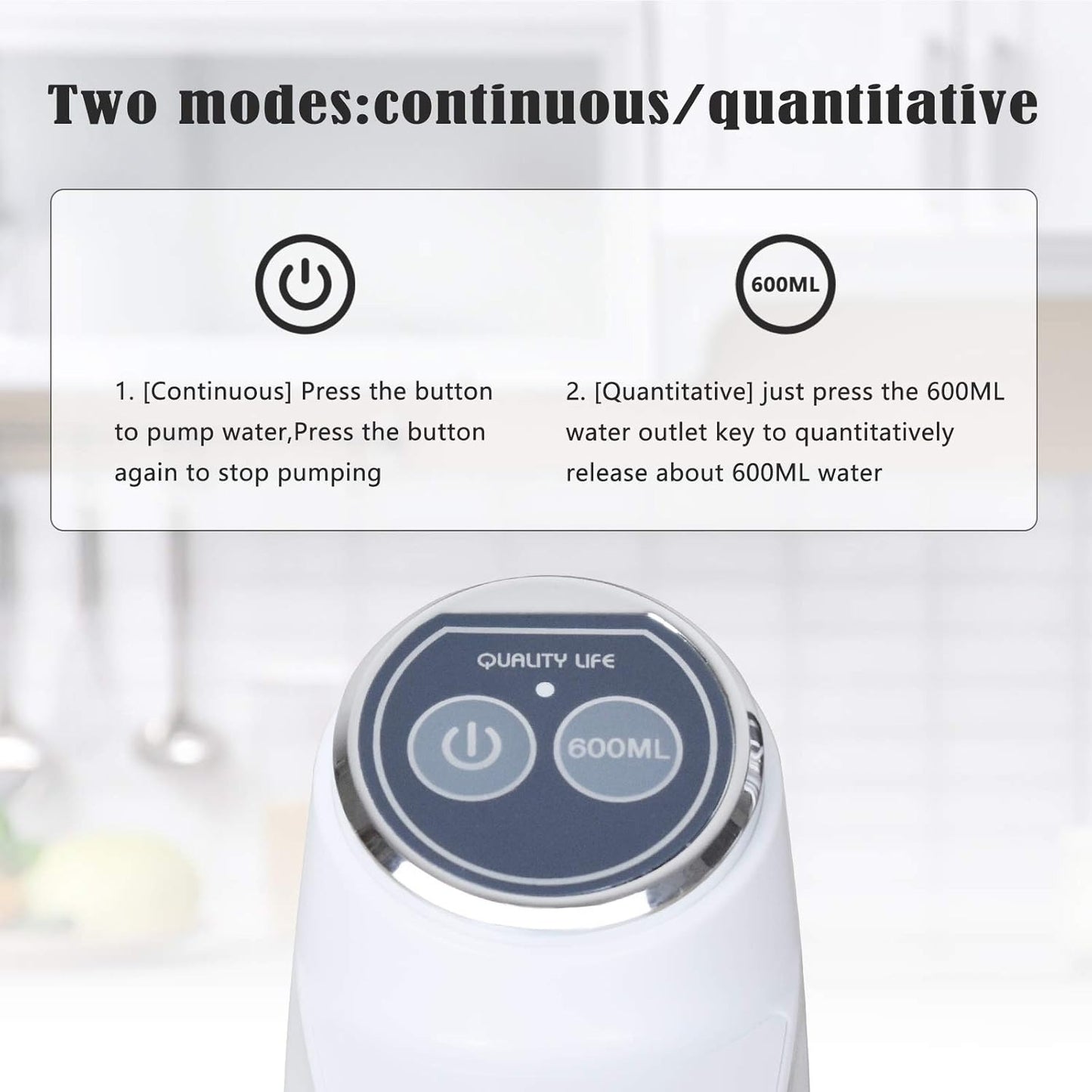 Touch Intelligent Electric Water Pump – Rechargeable Automatic Water Dispenser