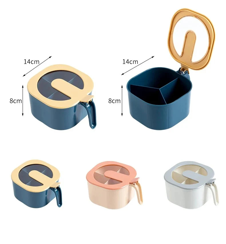 4-in-1 Kitchen Seasoning Box with 4 Compartments