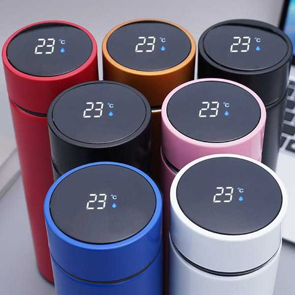 500ML Smart Stainless Steel Water Bottle with LED Temperature Display