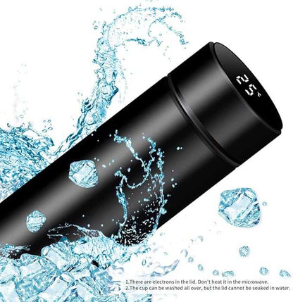 500ML Smart Stainless Steel Water Bottle with LED Temperature Display