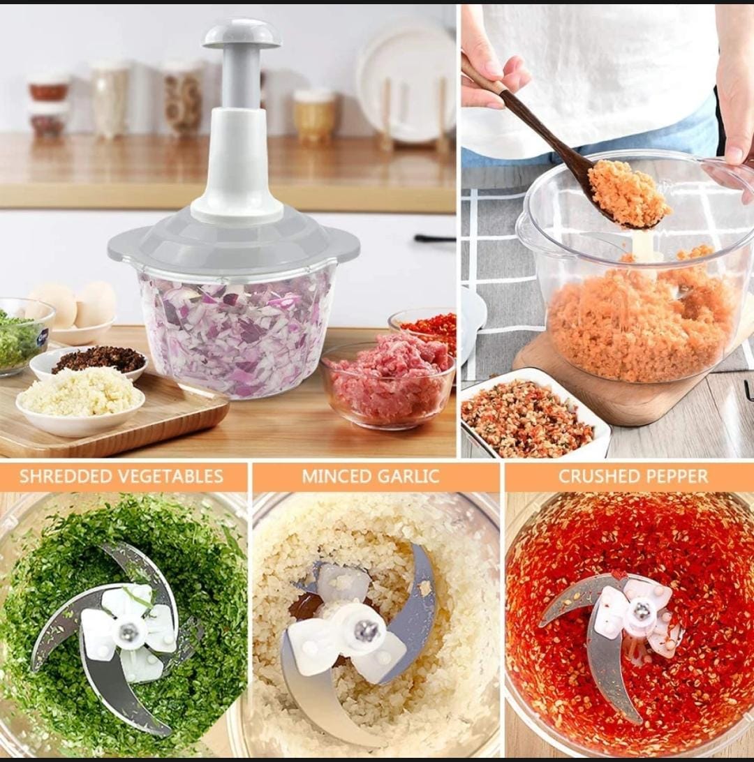 Pump & Chop Pro 1500ML– Manual Food Chopper