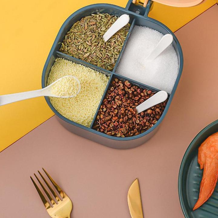 4-in-1 Kitchen Seasoning Box with 4 Compartments