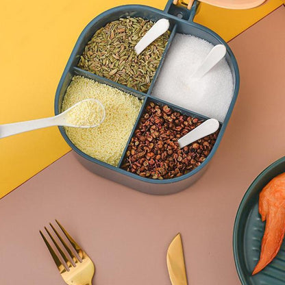 4-in-1 Kitchen Seasoning Box with 4 Compartments