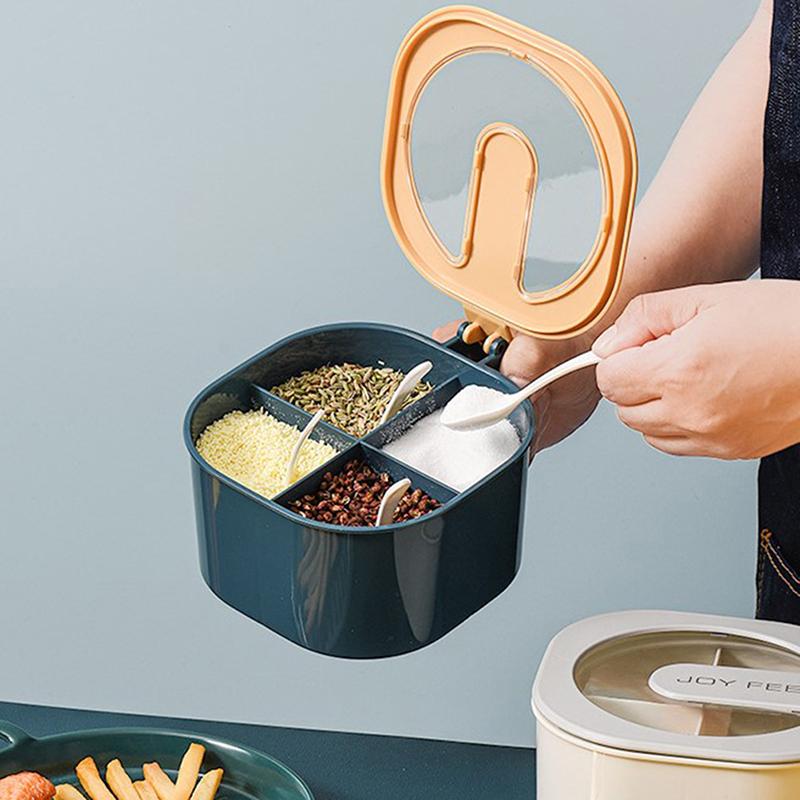 4-in-1 Kitchen Seasoning Box with 4 Compartments
