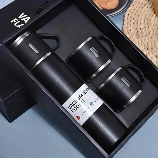 Vacuum Flask Set Stainless Steel – 12-Hour Thermal Insulation