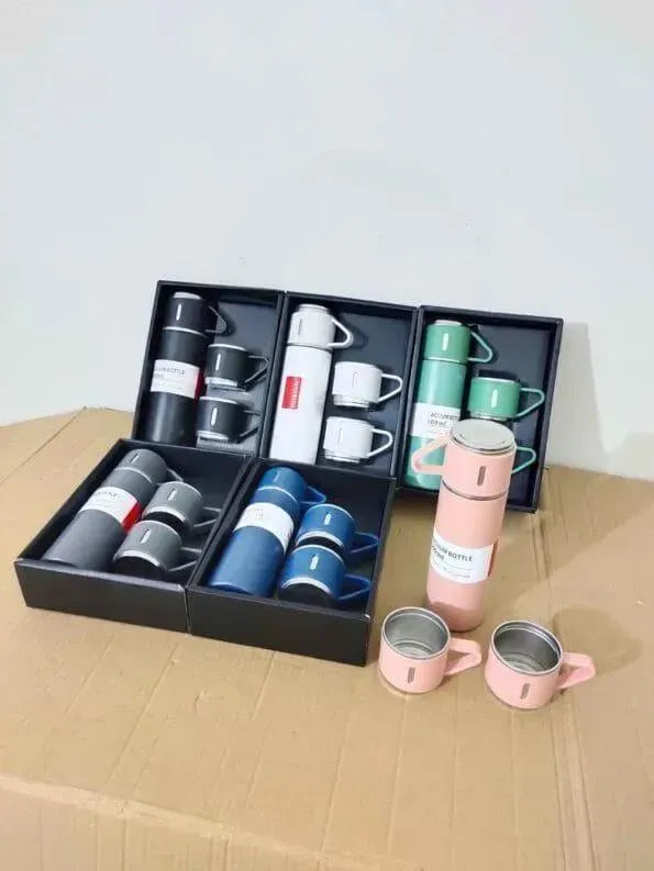 Vacuum Flask Set Stainless Steel – 12-Hour Thermal Insulation