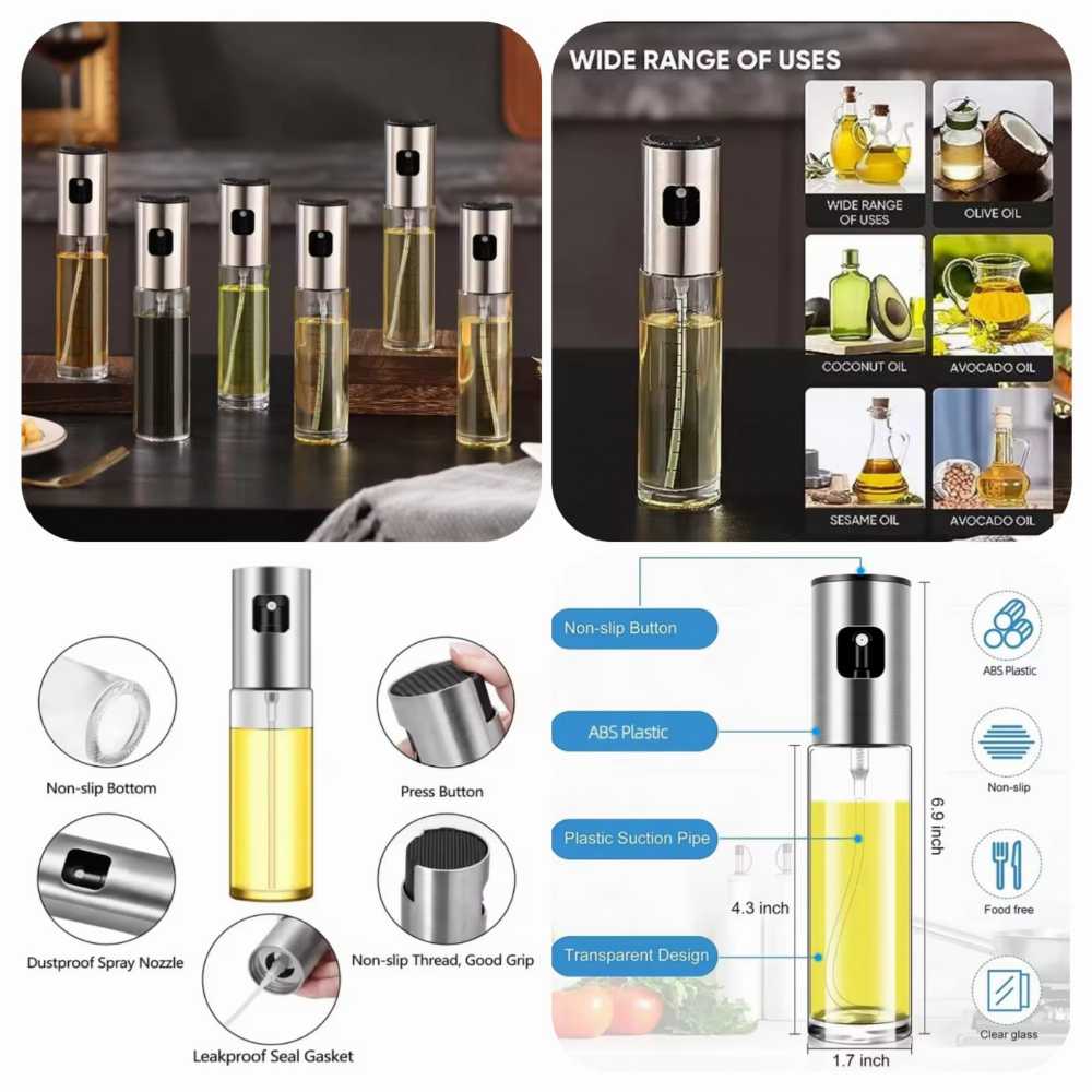100ML Glass Oil Spray Bottle